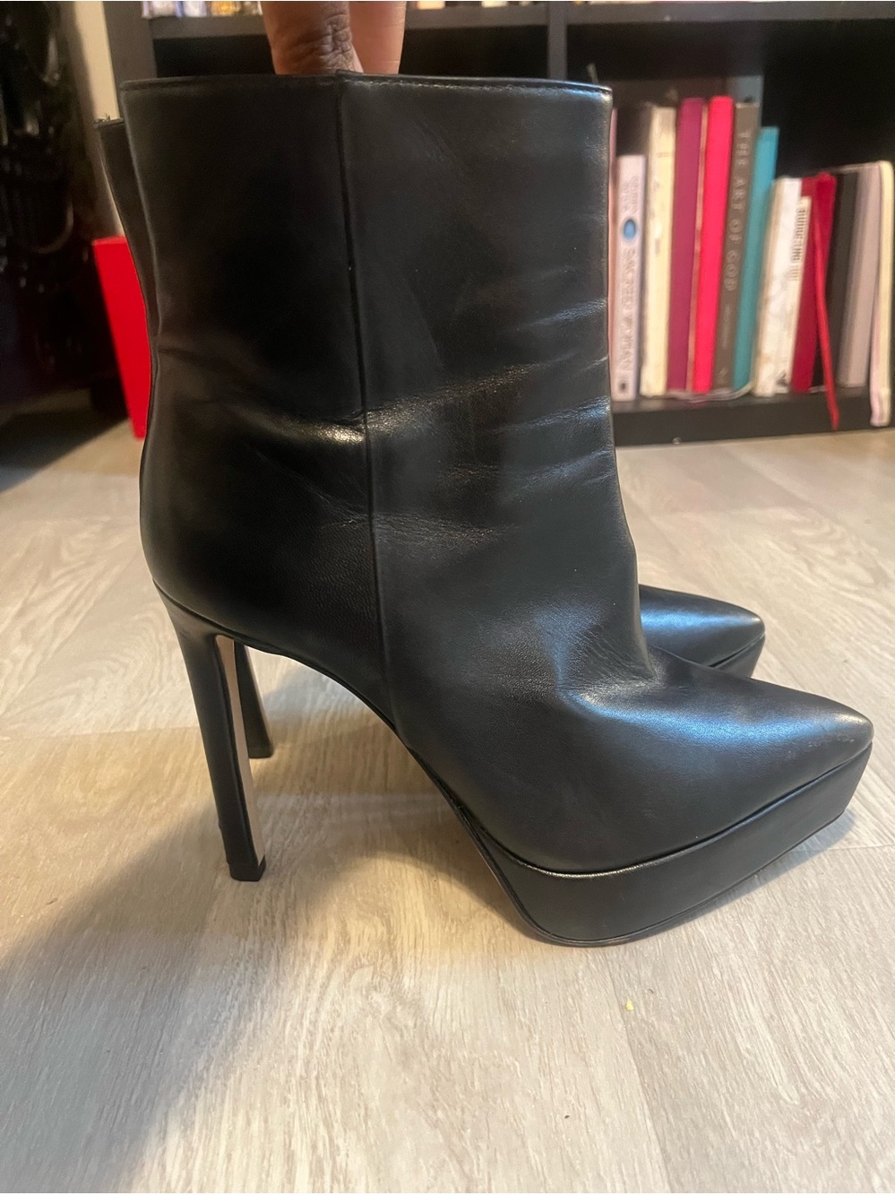 Gianni Bini Black Platform Stiletto Ankle Boots - Women's Sexy Grunge